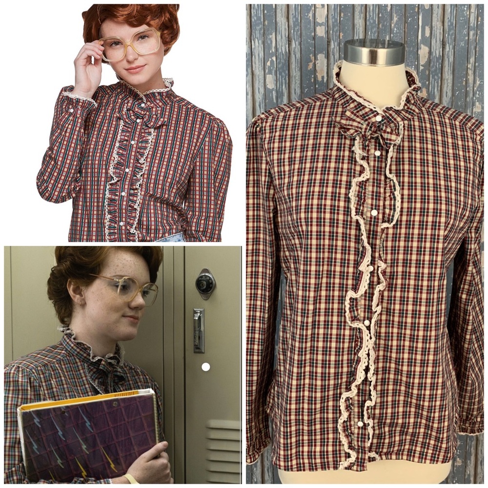 Stranger Things Barb Costume Shirt Plaid L…